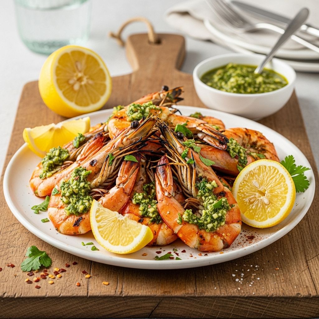 Chermoula’s bold herb and spice blend elevates shrimp into a vibrant grilled delight.