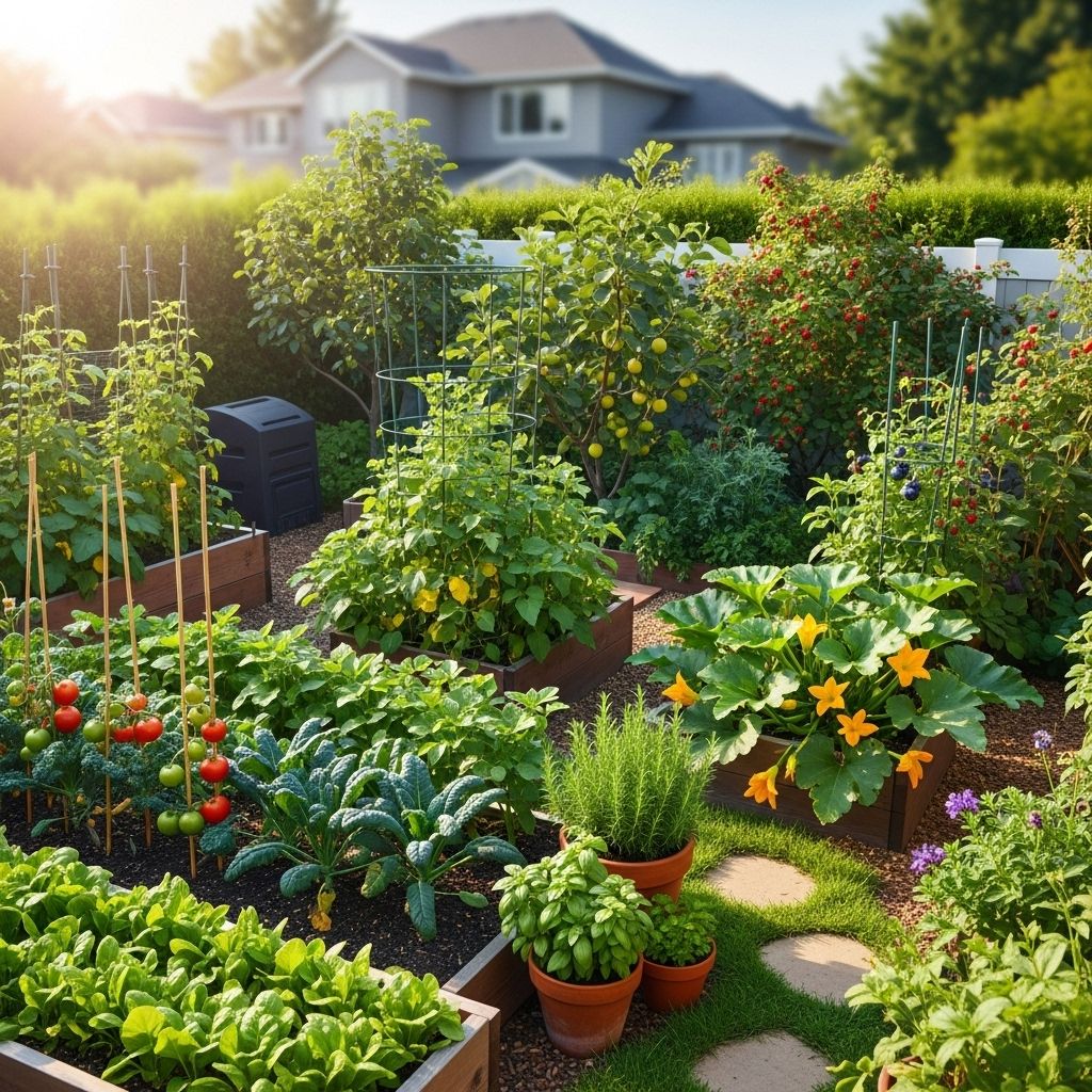 Can We Really Grow All the Food We Need in Our Yards? Exploring the realities and possibilities of producing all your food on your own property, from garden beds to mini-ecosystems.