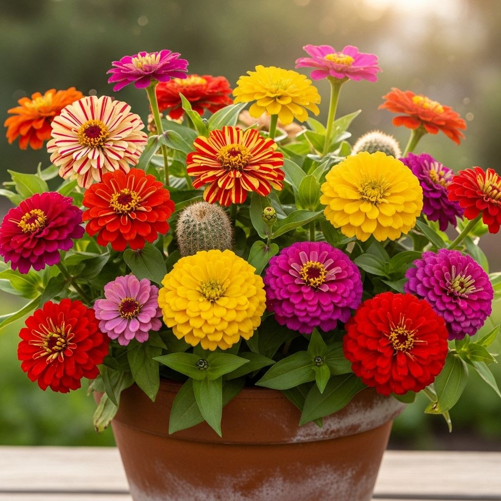 Portable annual blooms bring bold color to the smallest balconies and patios.