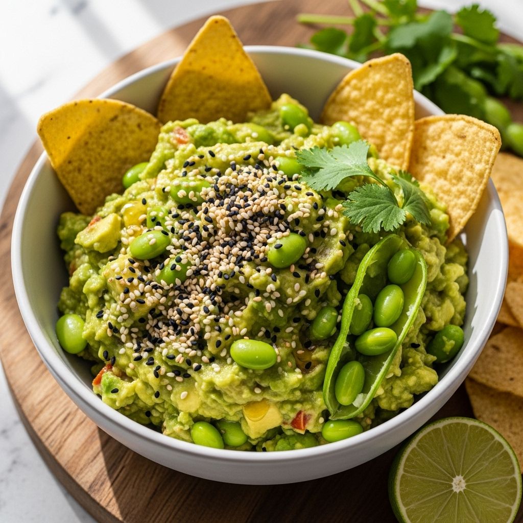 A cross-cultural dip that adds protein, texture, and rich flavor to every bite.