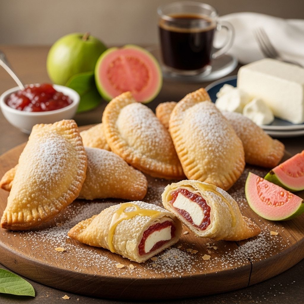 Flaky layers meet sweet and tangy filling for a taste of island warmth in every bite.