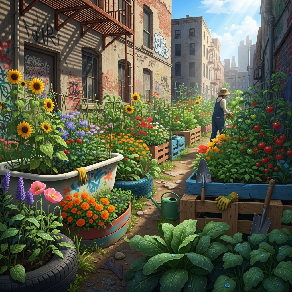 Guerrilla Gardening: Cultivating Change in Neglected Urban Spaces Discover how guerrilla gardening transforms forgotten urban landscapes into vibrant, community-centered green spaces.