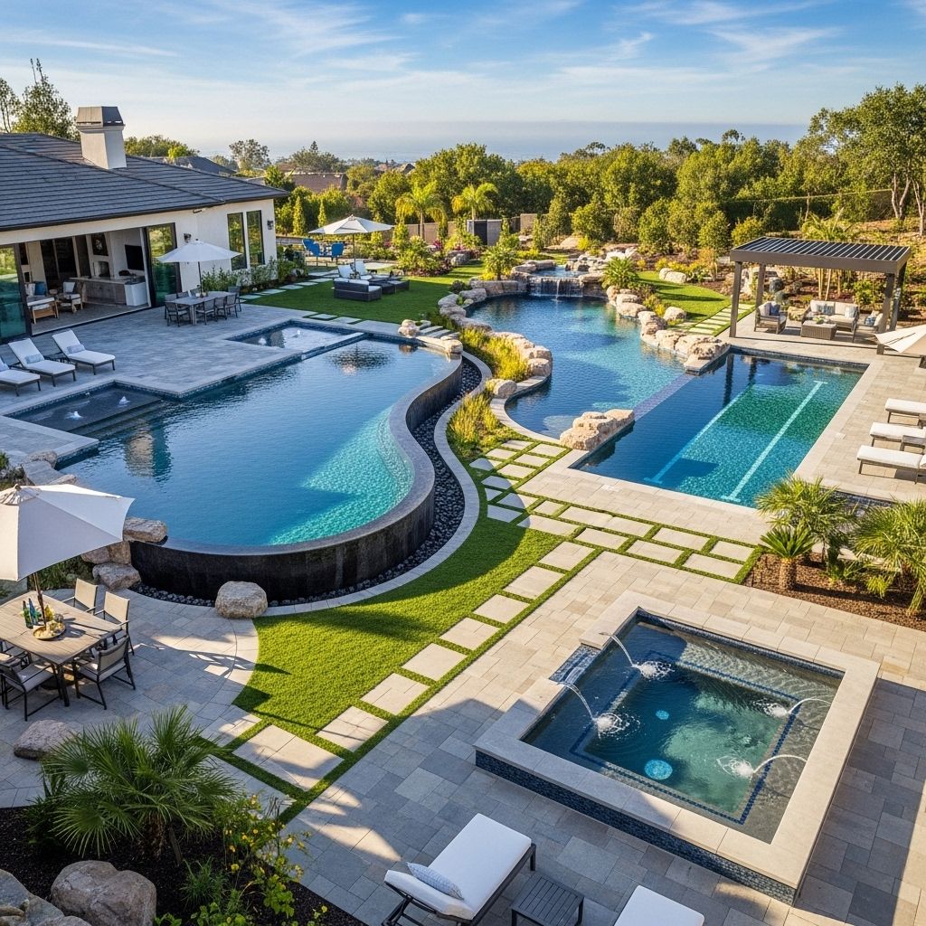 Options ranging from sleek lap setups to eco-friendly natural waterscapes cater to every homeowner’s needs.
