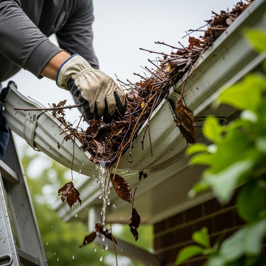 Regular checks and proper tools keep rainwater flowing away from your foundation.