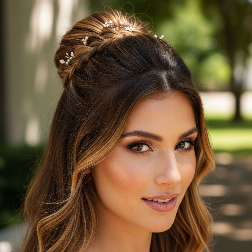 Explore chic and versatile half-up, half-down hairstyles—from braids and curls to buns and bows—perfect for any hair type, length, or occasion.