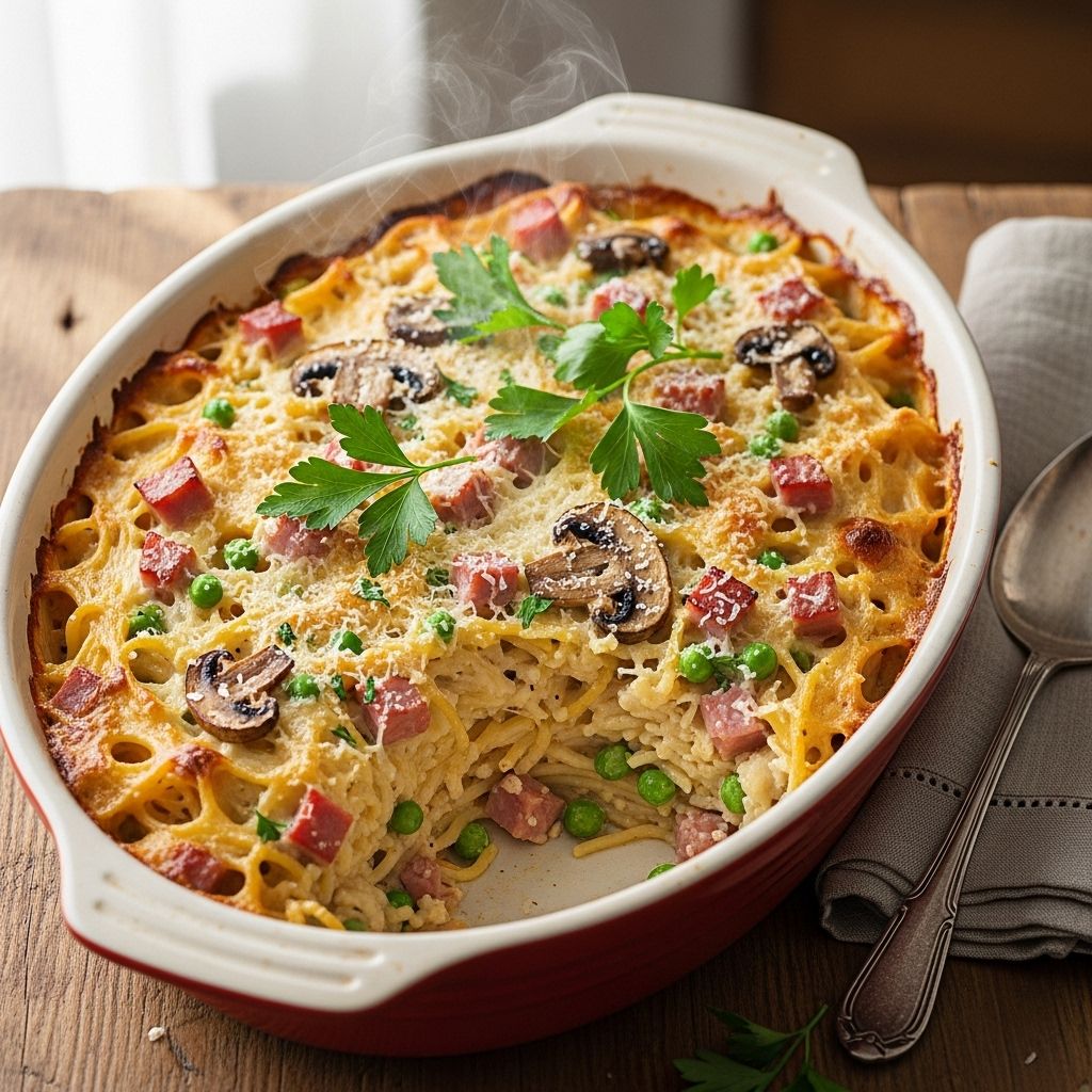 A creamy, cheesy dinner twist that turns leftovers into a cozy family favorite.