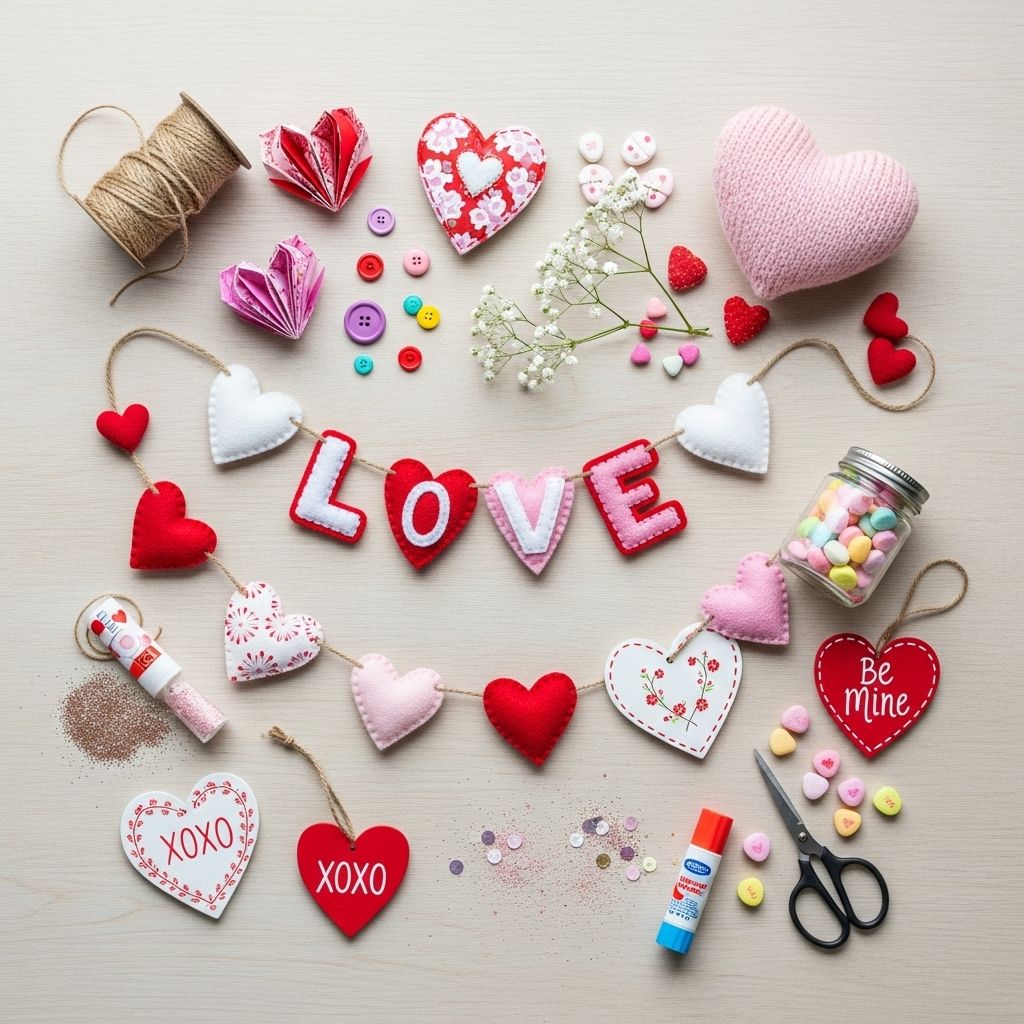 Craft heartfelt accents from everyday supplies for a home filled with love.