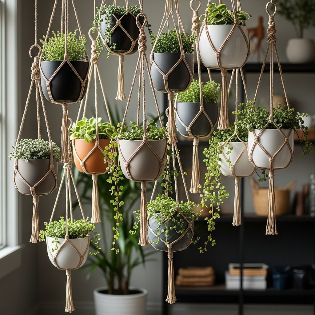 Transform unused corners into vibrant green displays with space-saving essentials.