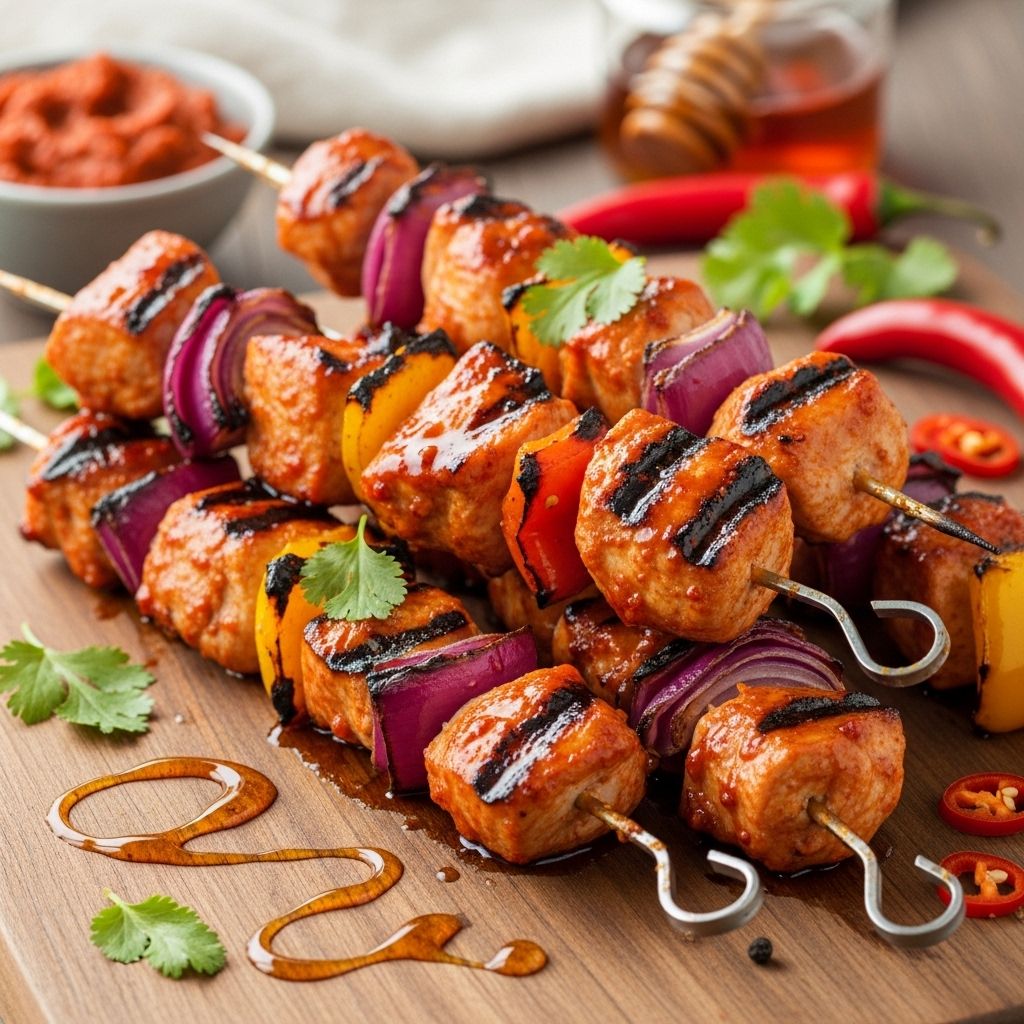 Charred edges and North African spices make this dish a cookout standout.