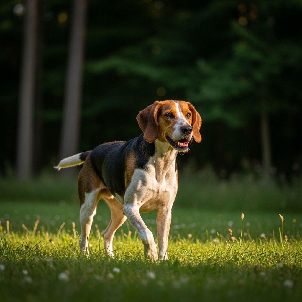 Discover the cheerful, sweet-tempered Harrier: a versatile hunting hound with boundless energy and affection