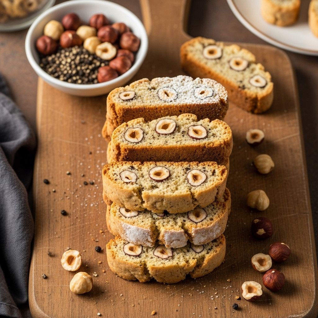 Experience warm spice, bright citrus, and artisanal crunch in every twice-baked bite.