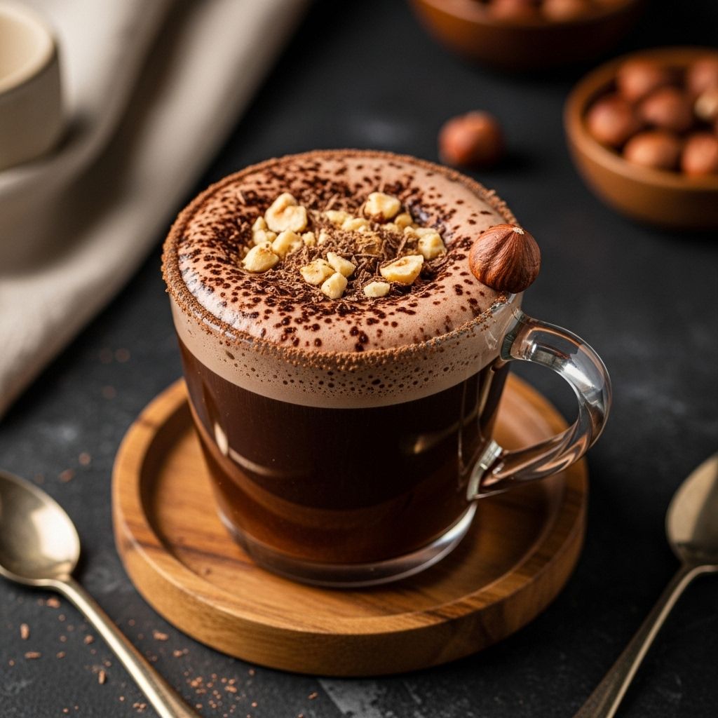 A silky cocoa layer crowns a warming liqueur for a dessert-like evening indulgence.