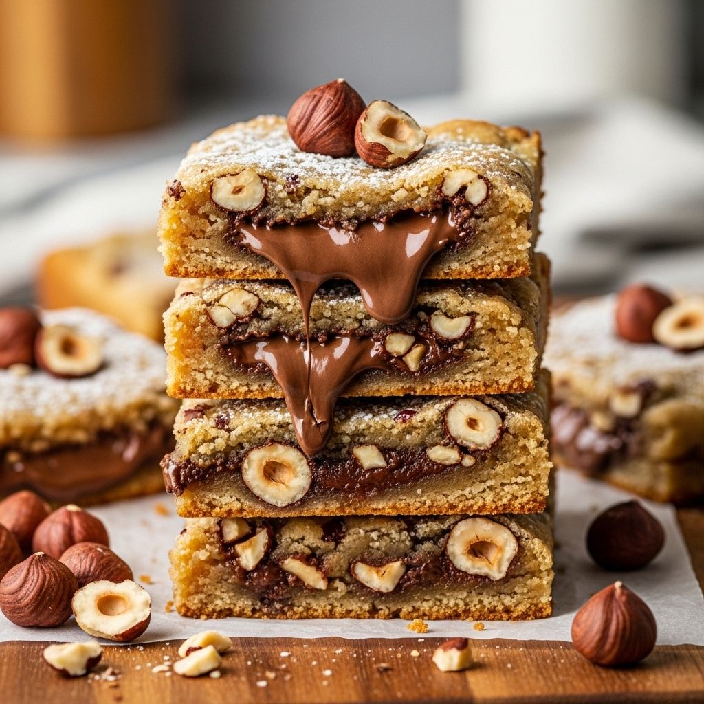 A simple layered bake that brings creamy spread and crunchy nuts together in every bite.