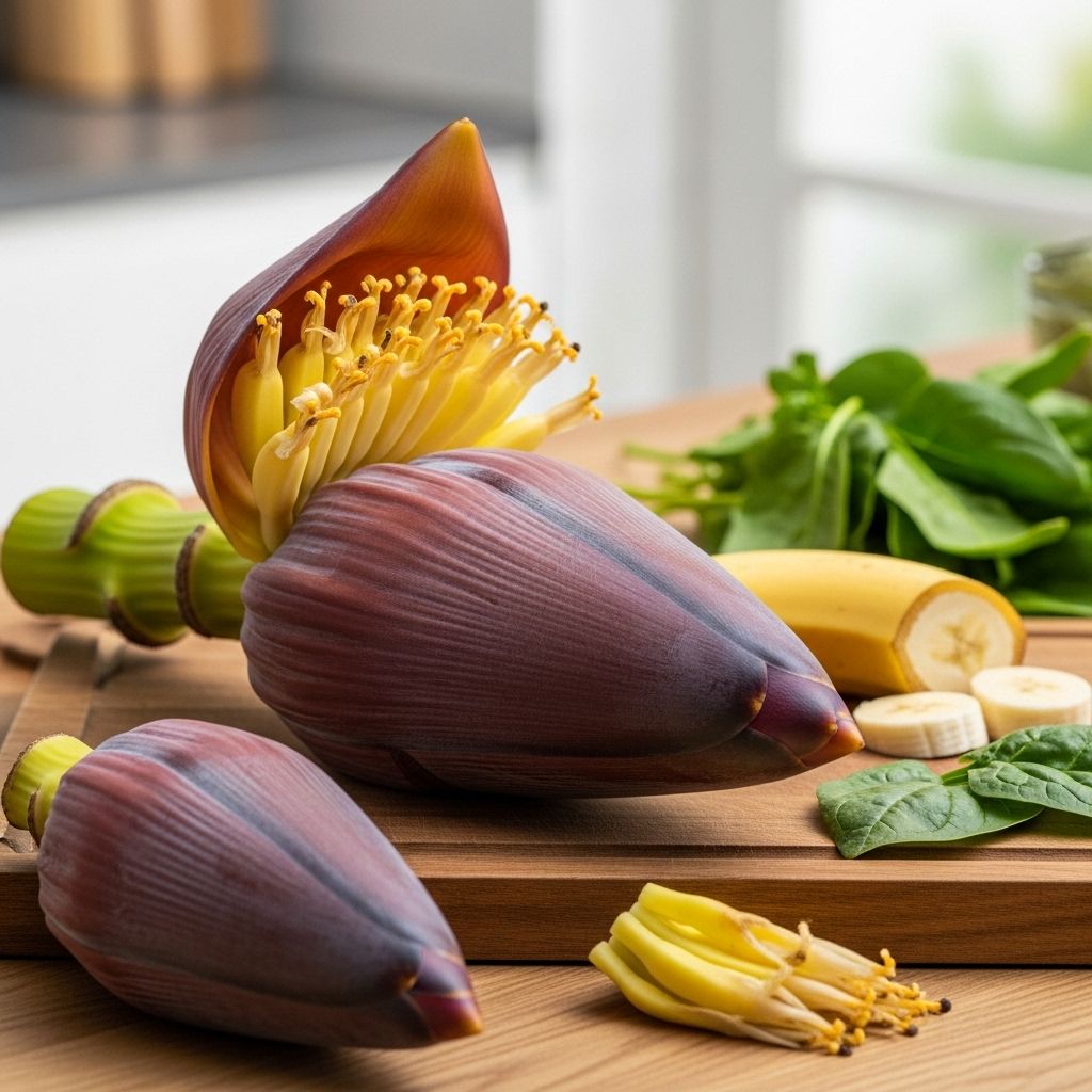 12 Surprising Health Benefits of Banana Flowers A purple powerhouse that brings fiber-rich nutrition and digestive ease to your meals.