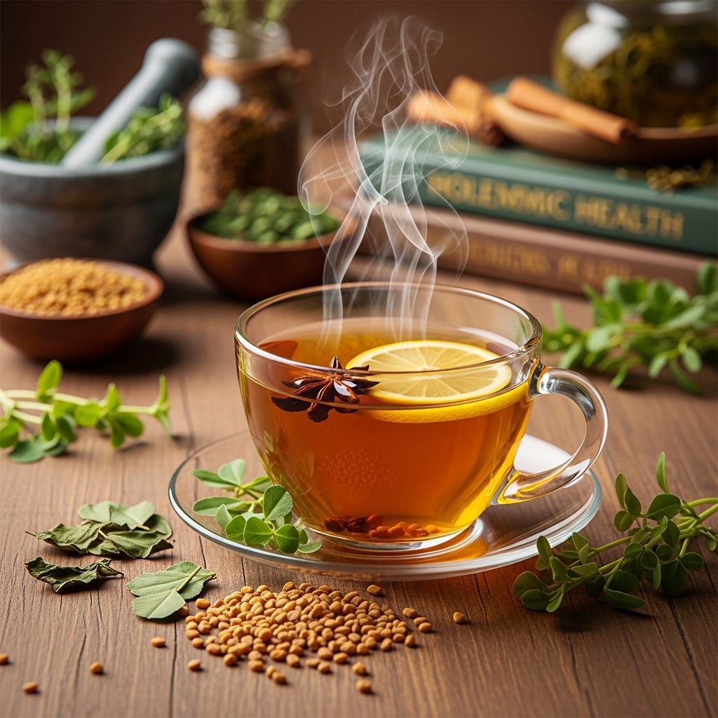 A simple cup of fenugreek tea can ease digestion while nourishing hair and skin.