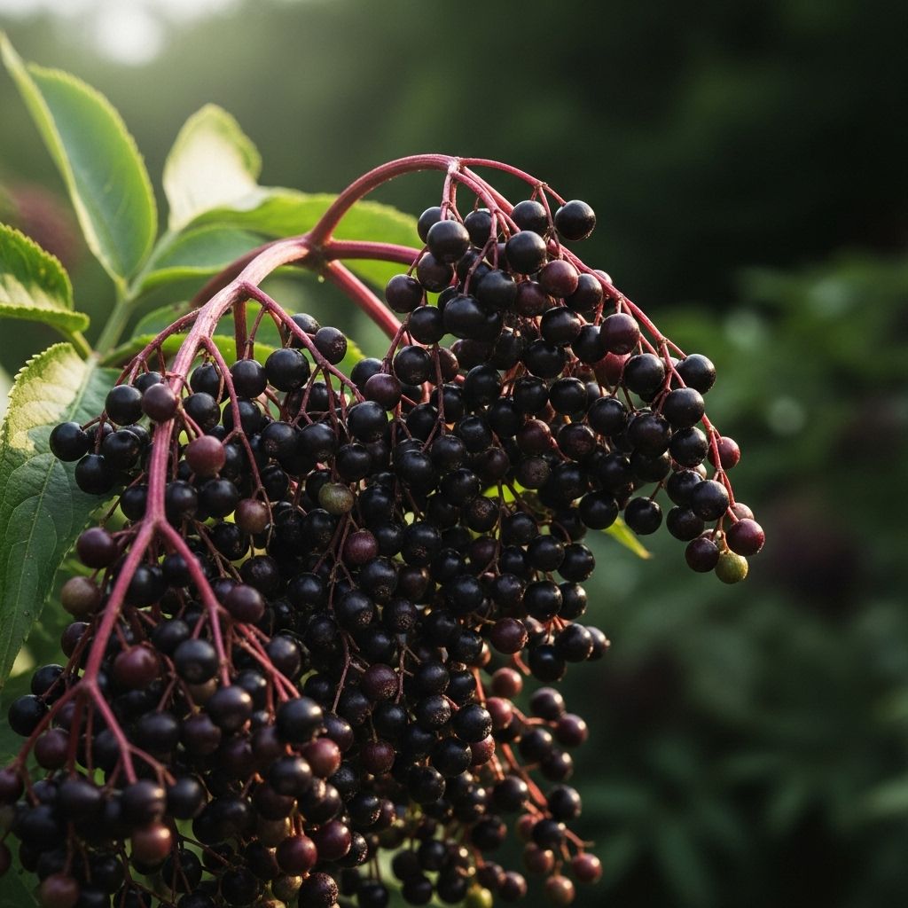 The Science-Backed Health Benefits of Elderberries A vibrant addition to your routine that supports immunity, circulation, and vitality.