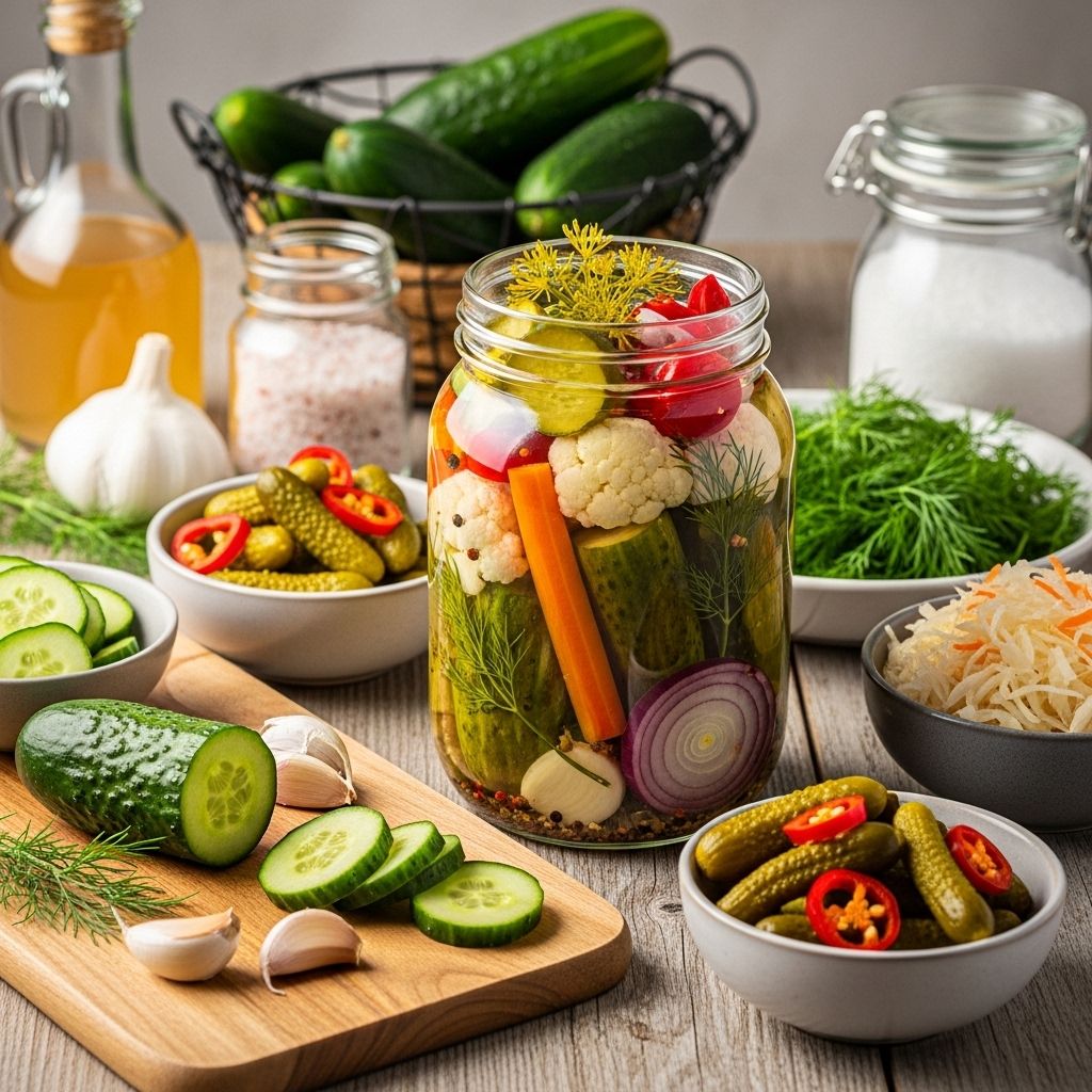 Brined vegetables bring live cultures and essential nutrients to enrich your daily diet.
