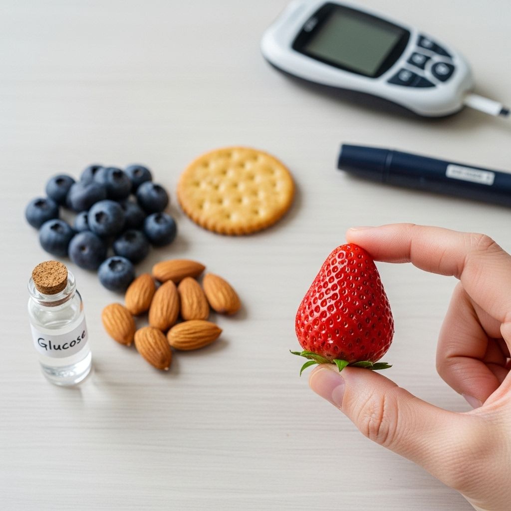 Smart food and drink solutions to safely manage low blood sugar in people with type 1 diabetes while supporting long-term wellness.