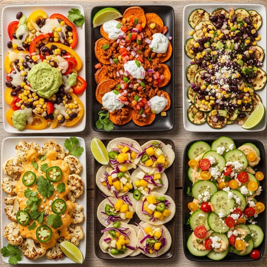 Transform snacks with crisp veggie slices and protein-rich legumes for a wholesome crunch.