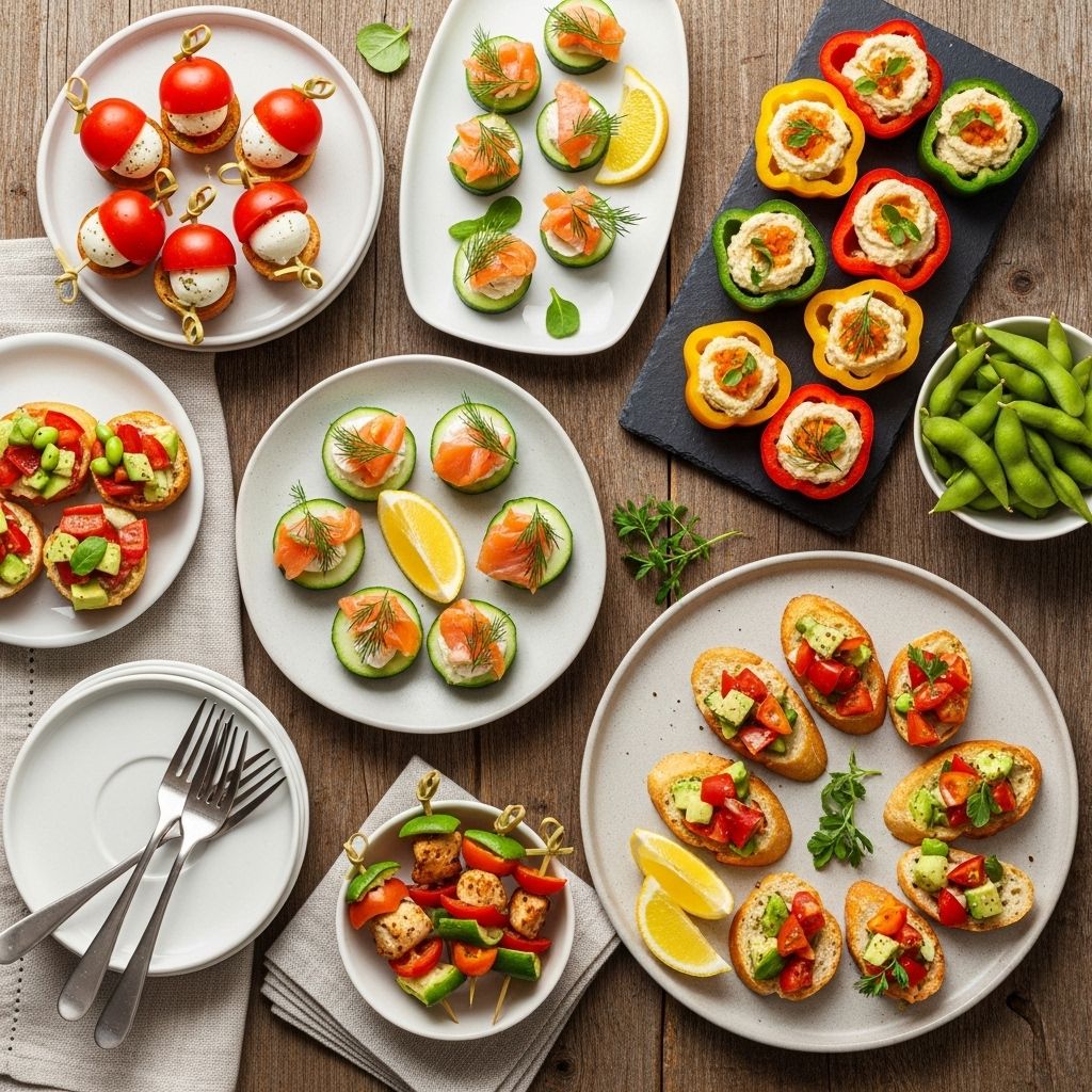A collection of vibrant bites that balance taste and wellness for every gathering.