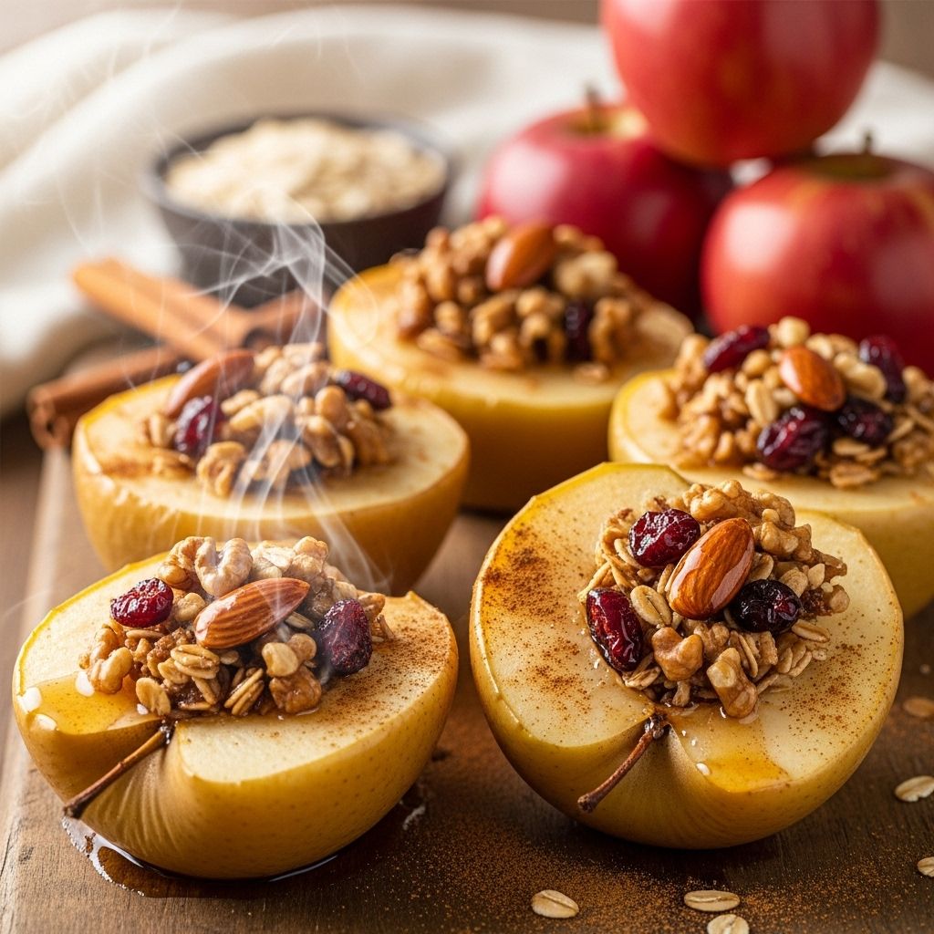 Discover how to make healthy baked apples bursting with flavor using nutritious ingredients, perfect for dessert or a wholesome snack.