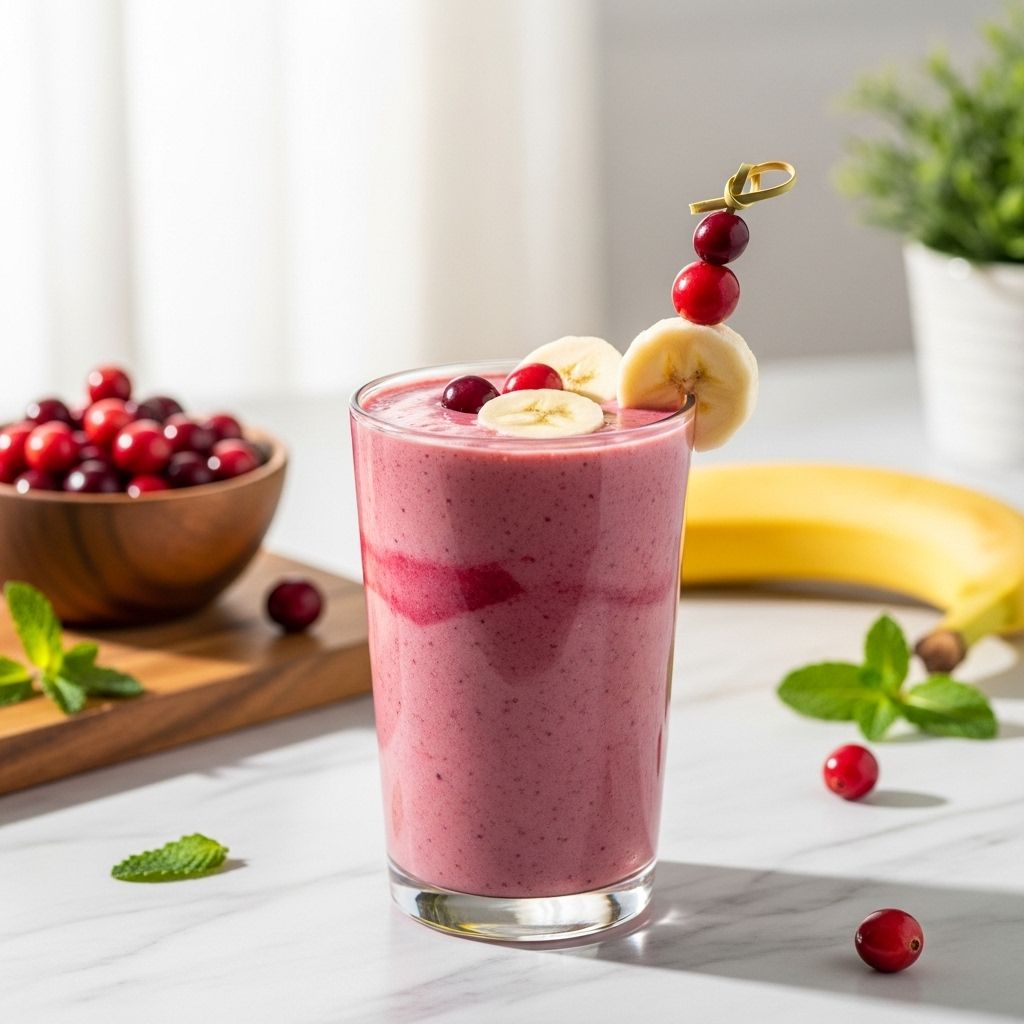 Discover how a cranberry banana smoothie can power your day with antioxidants, fiber, and vibrant flavor in a delicious, easy recipe.
