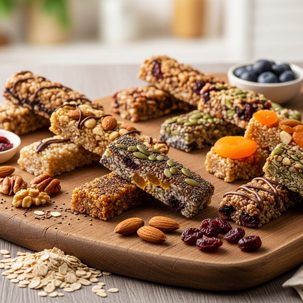 Focus on simple ingredients and balanced nutrients for steady energy and minimal sugar.