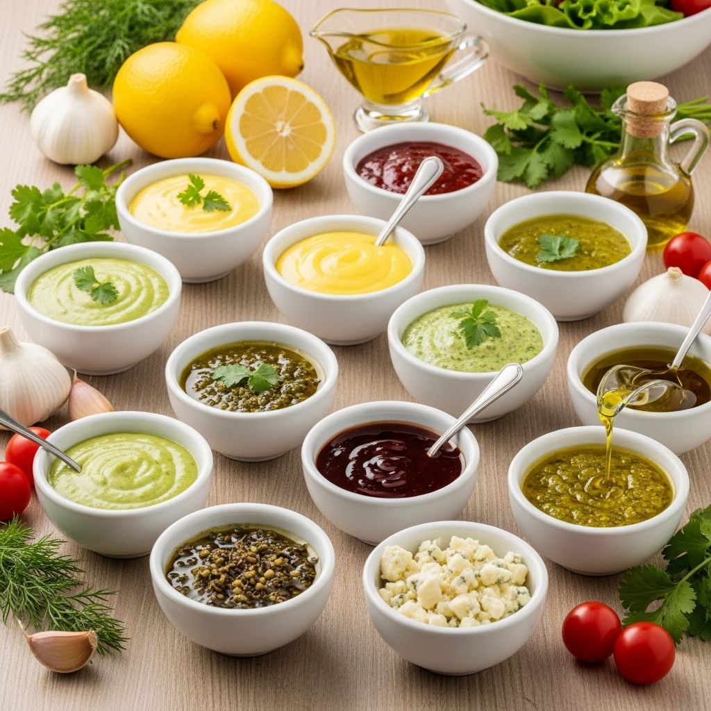 Discover simple, nutritious, and flavorful salad dressing recipes to elevate your salads and support healthier eating every day.