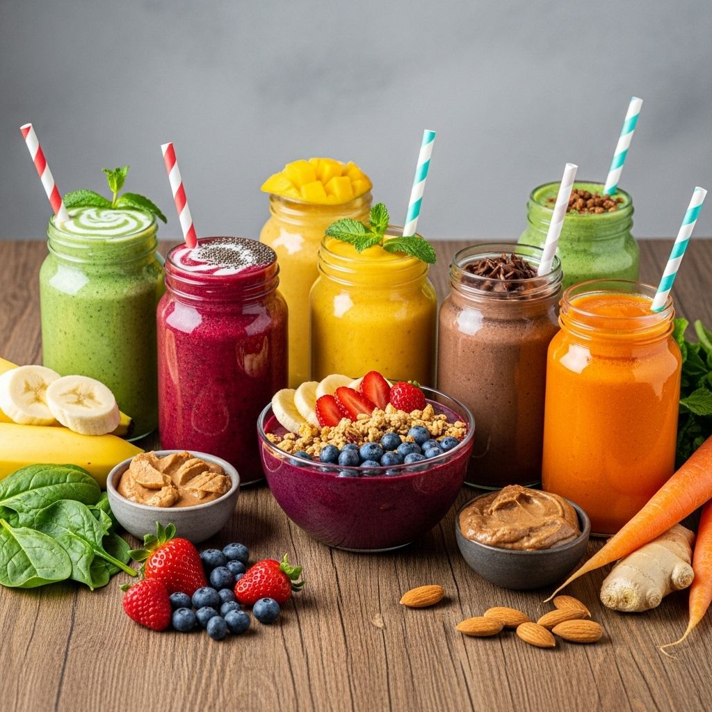 Creative blends of greens, proteins, and fats deliver lasting energy and satisfaction.