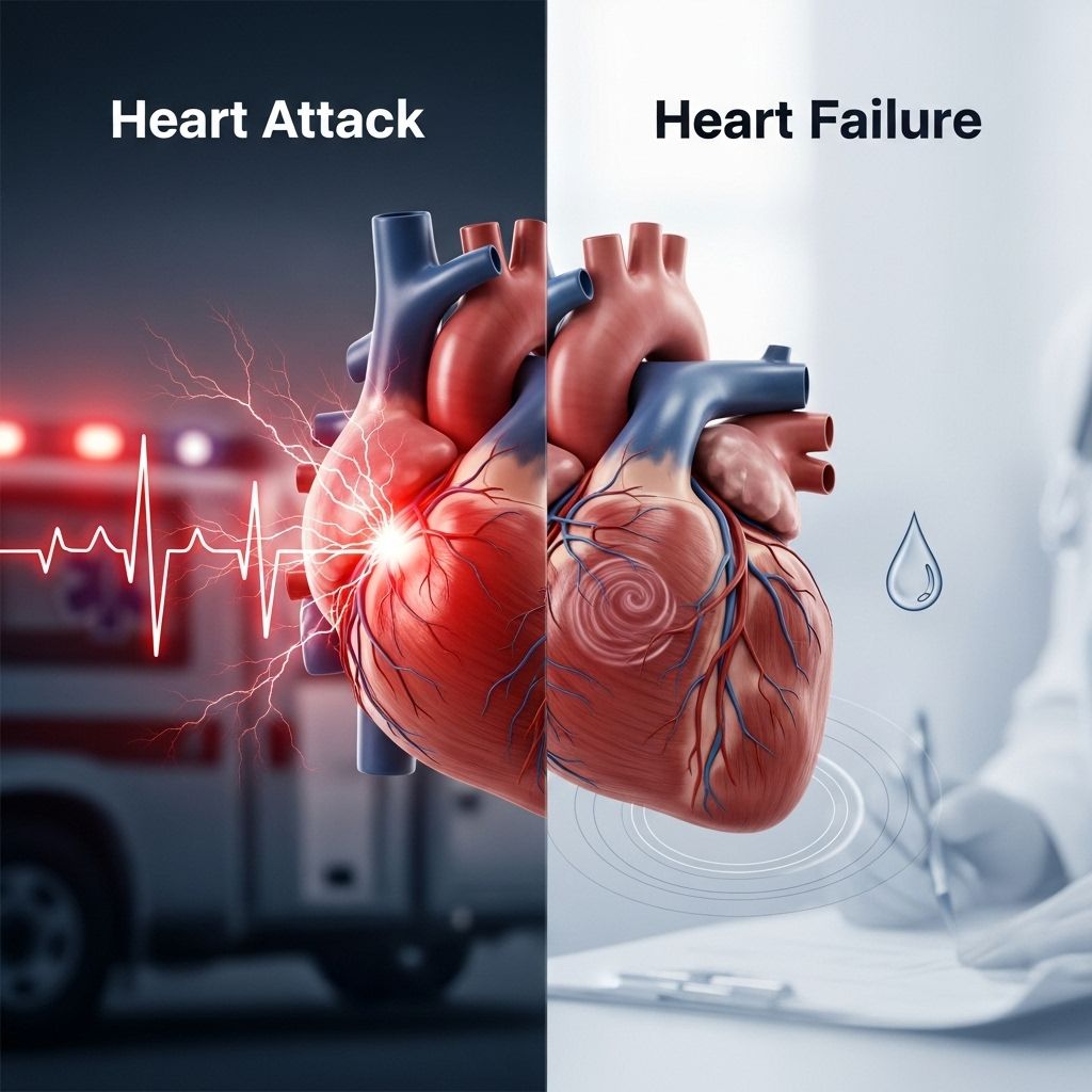 Distinguish between heart attack and heart failure, their symptoms, risk factors, and effective management for better cardiovascular health.