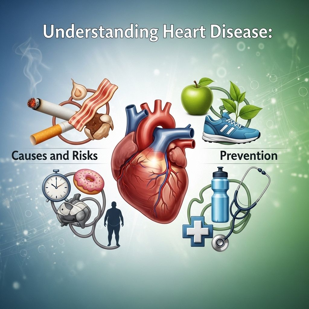 Comprehensive guide to heart disease causes, risk factors, and how you can reduce your chances through informed lifestyle choices.