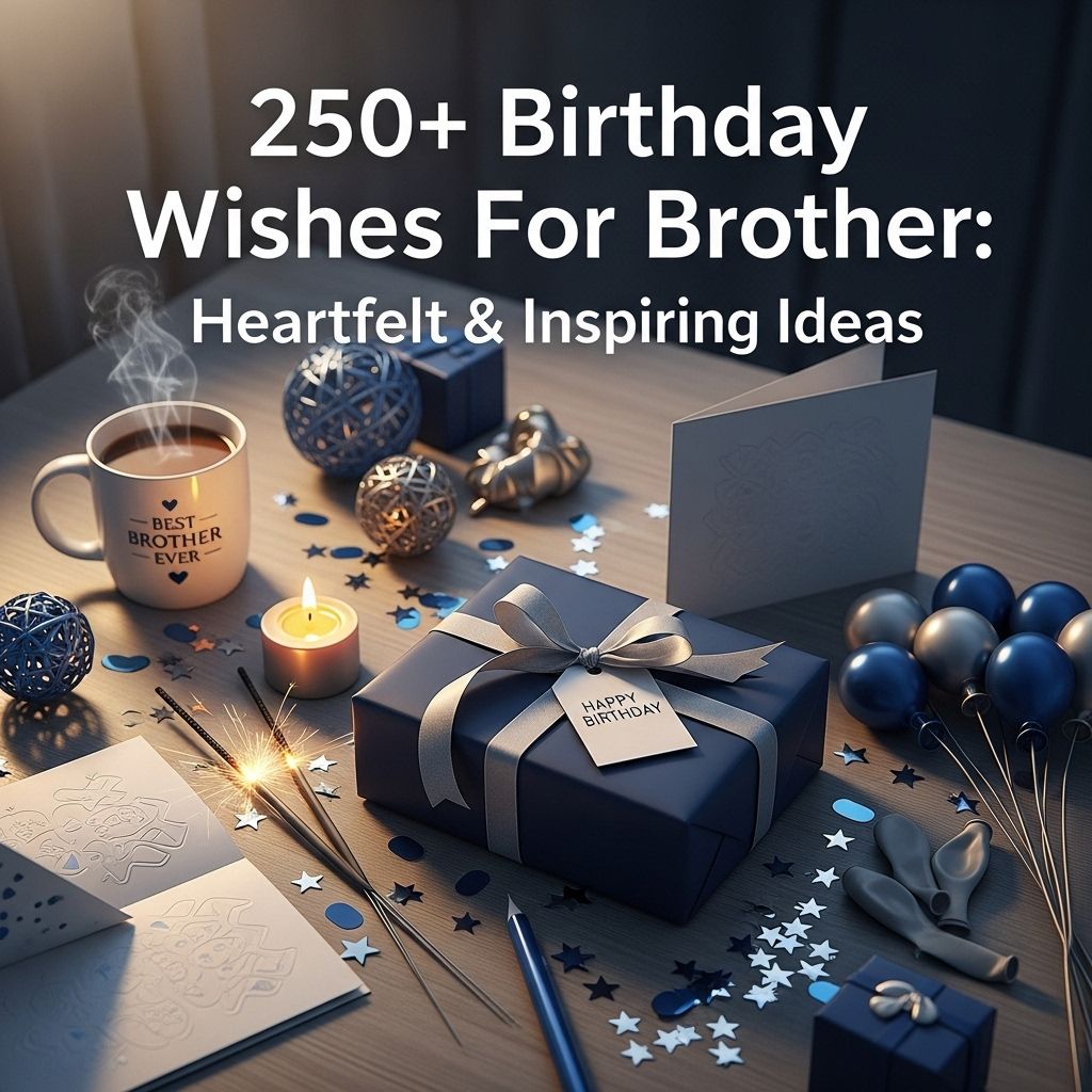 250+ Heartfelt Birthday Wishes for Your Brother Celebrate the laughter, memories, and steadfast support that define your sibling bond.
