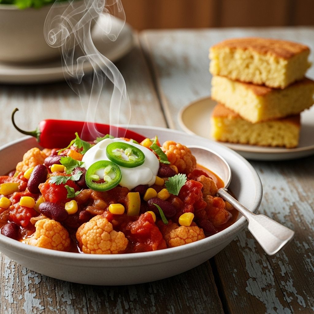 Beans, sweet potato, and mushrooms unite in a savory blend that warms your autumn table.