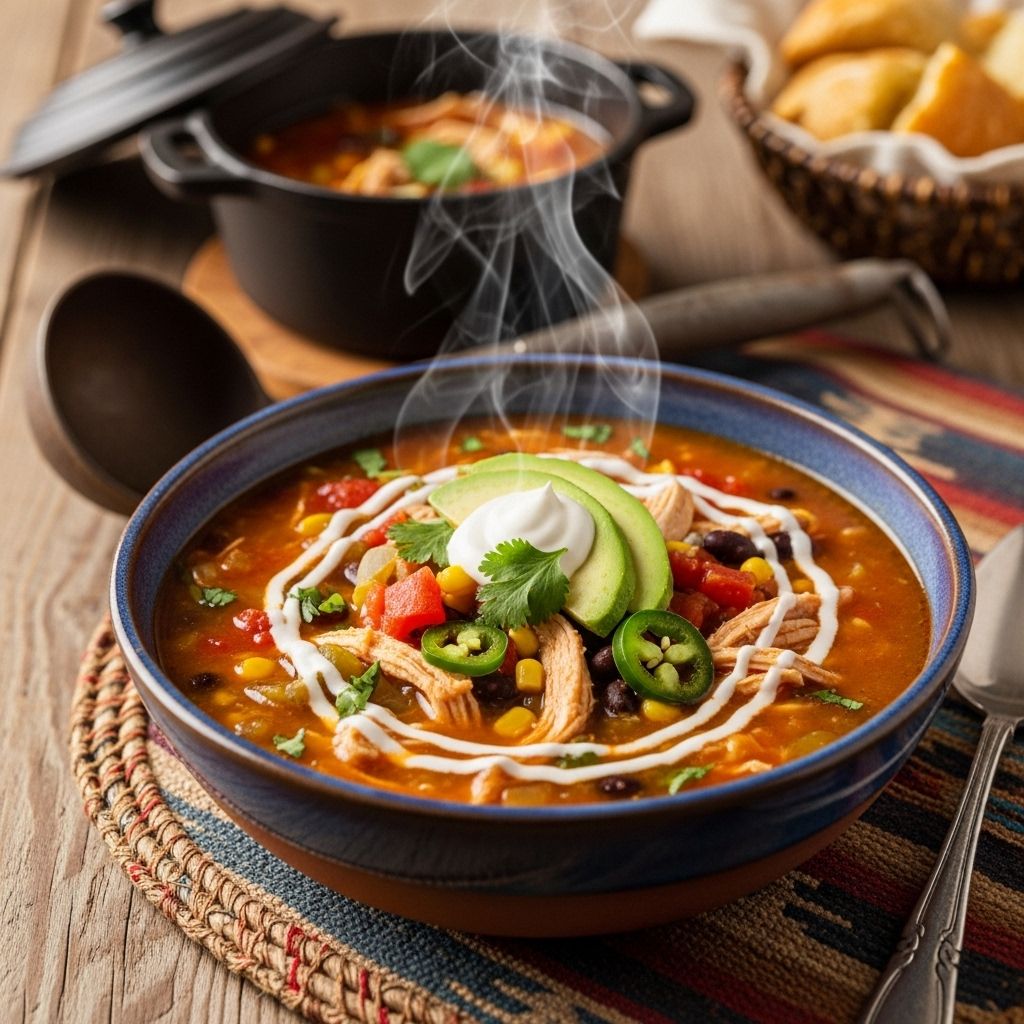A customizable bowl of bold spices, fresh veggies, and creamy toppings for true comfort.