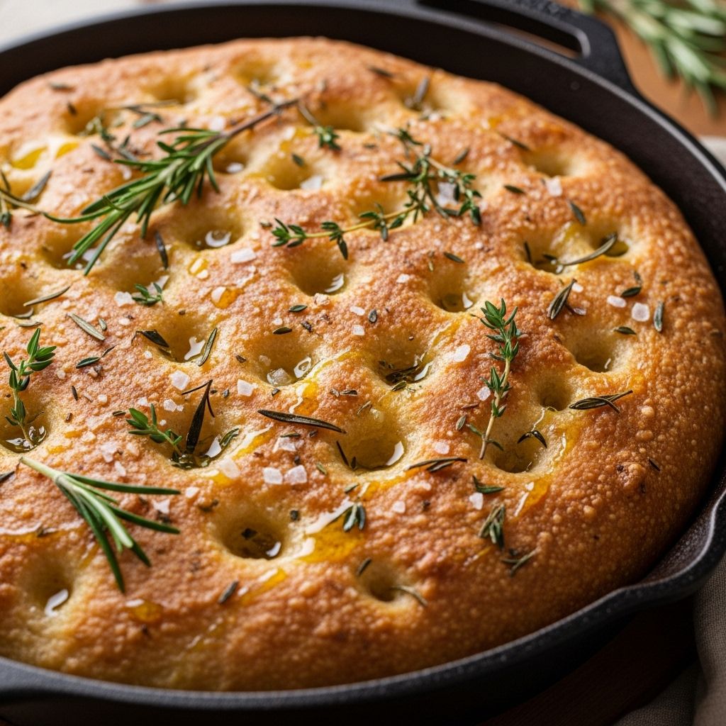 Soft, airy crumb meets flavorful pools of olive oil in every finger-pressed dimple.