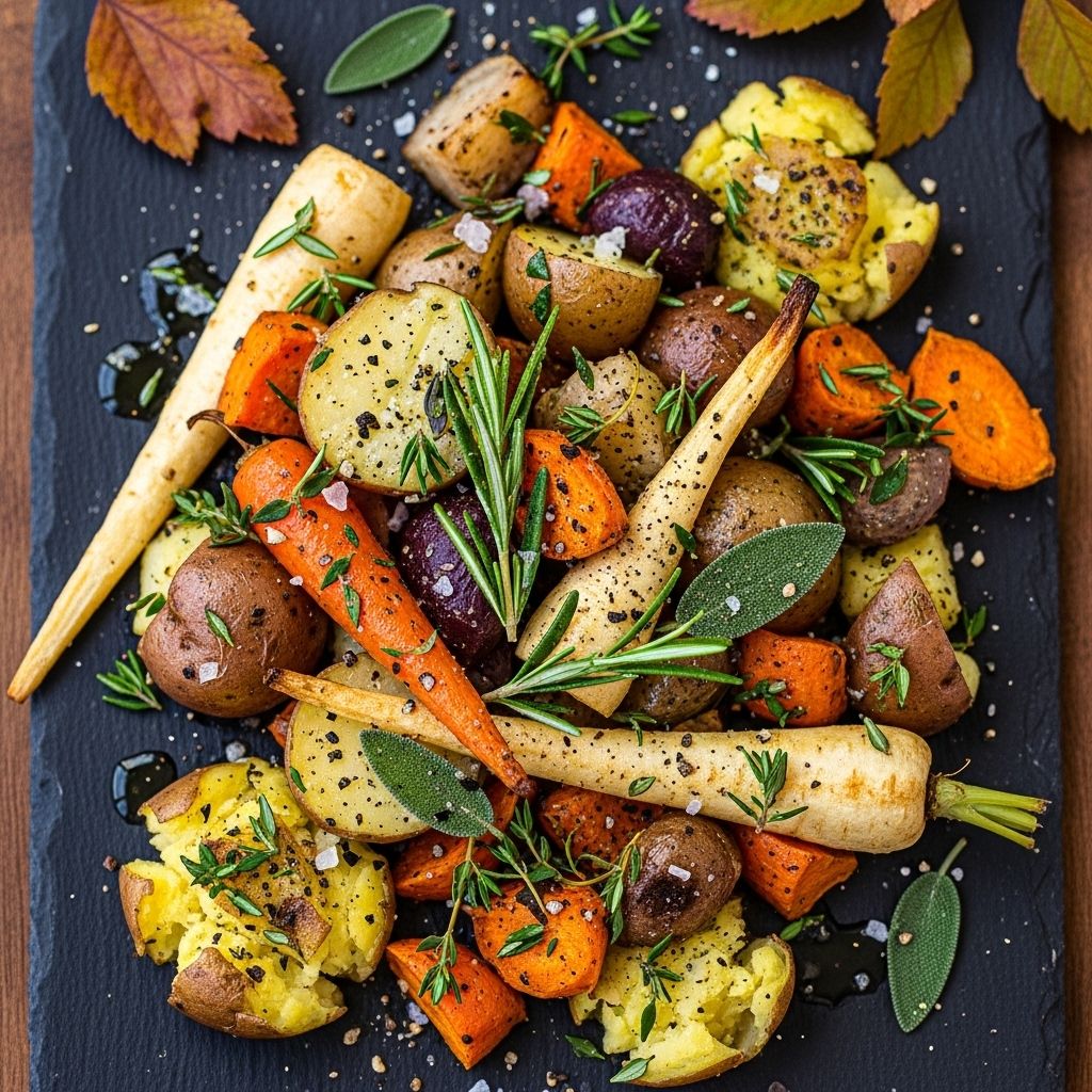 Explore a healthier, vibrant twist on classic mashed potatoes with this easy, herb-infused root vegetable medley.