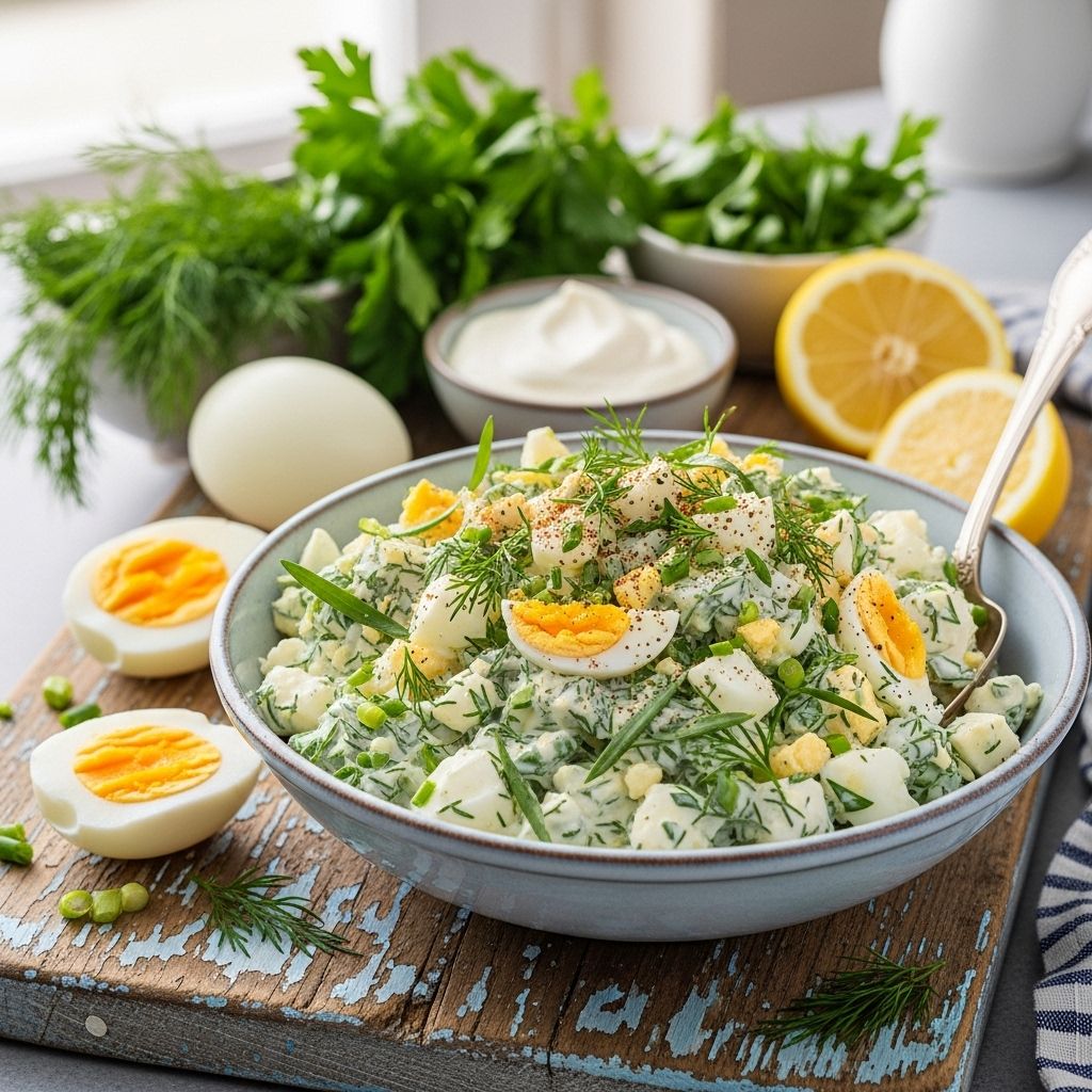 Fresh herbs and smart seasoning turn a simple egg salad into a flavor-packed delight.