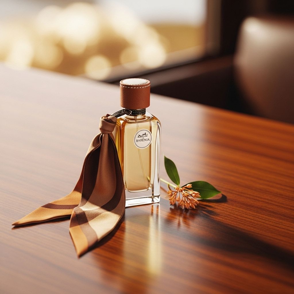 A deep dive into Hermès Barénia Eau de Parfum—the modern chypre inspired by iconic leather craftsmanship and timeless style.