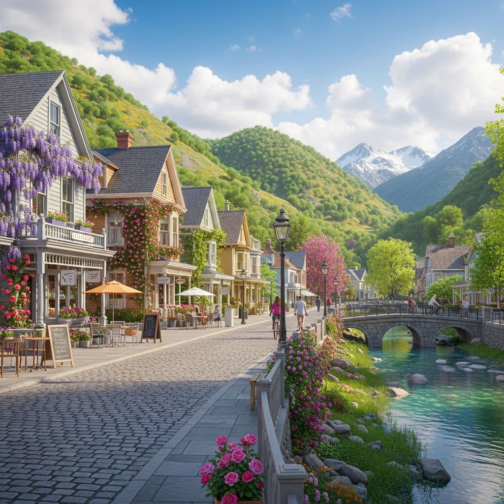 Discover charming, off-the-beaten-path U.S. small towns bursting with spring beauty, vibrant culture, and local flavor.