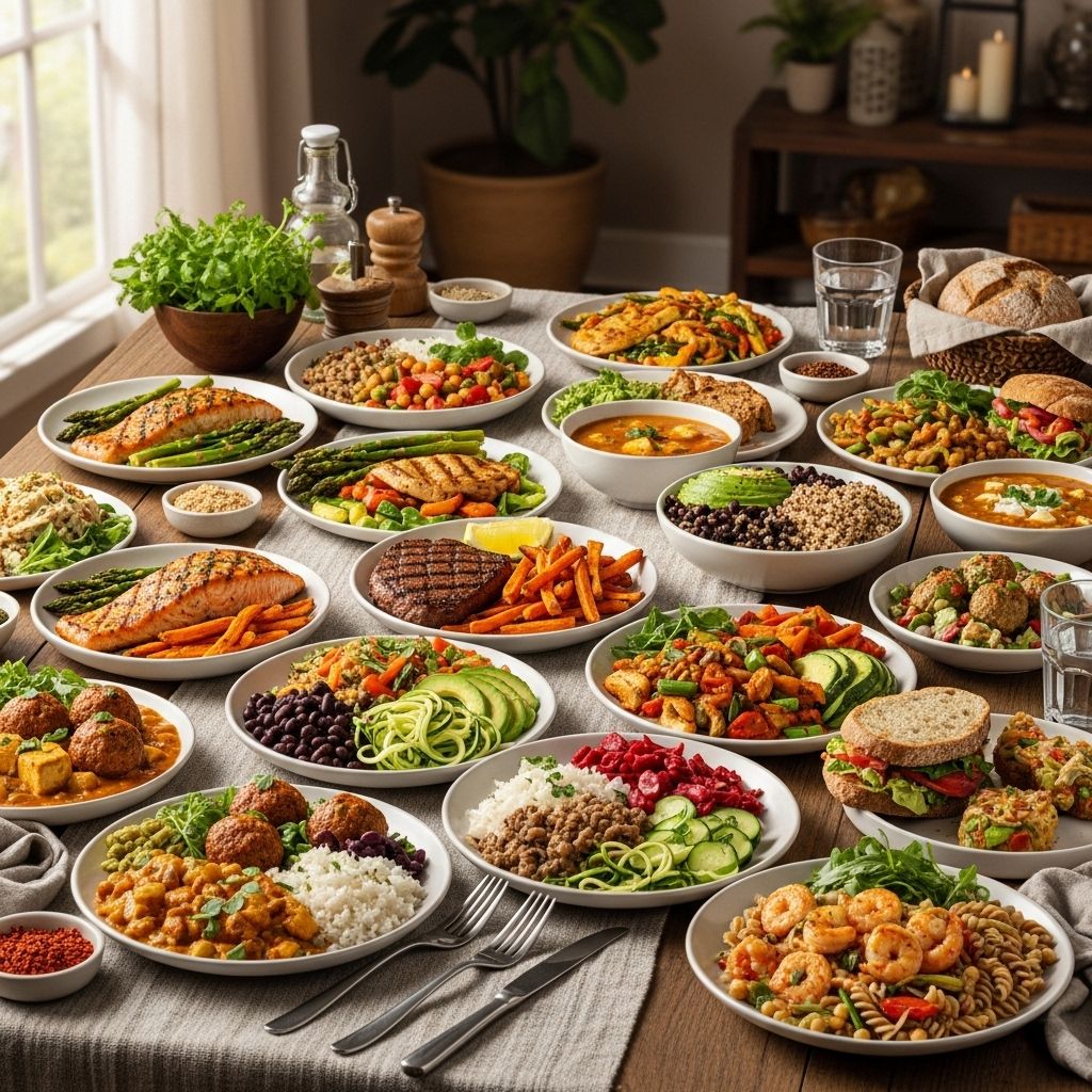 A diverse selection of flavor-forward dinners to fuel muscle growth and curb late-night cravings.