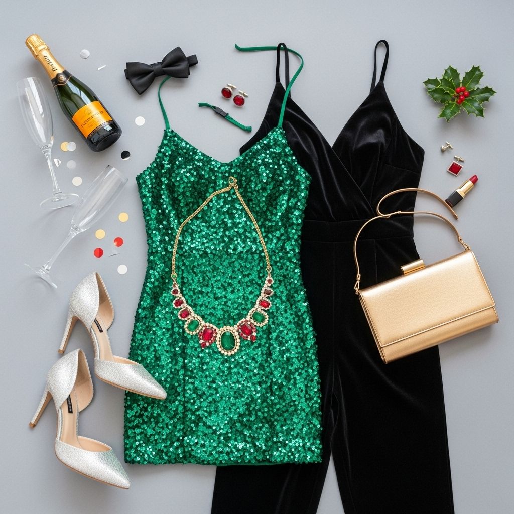 Celebrate every moment in style with cozy-chic, dazzling, and festive outfit ideas for the holidays and New Year's Eve.