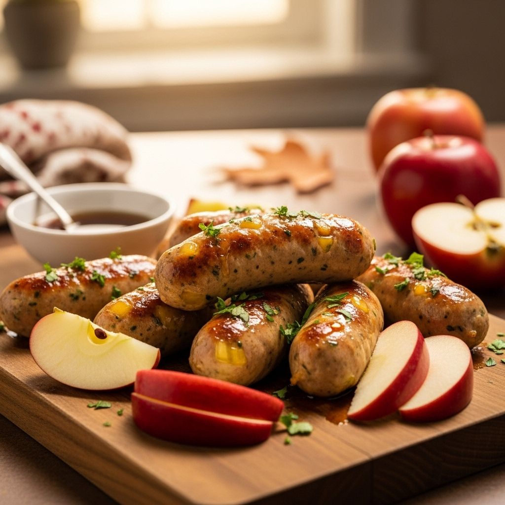 A juicy, spiced patty offering lean protein and subtle sweetness for savory mornings.