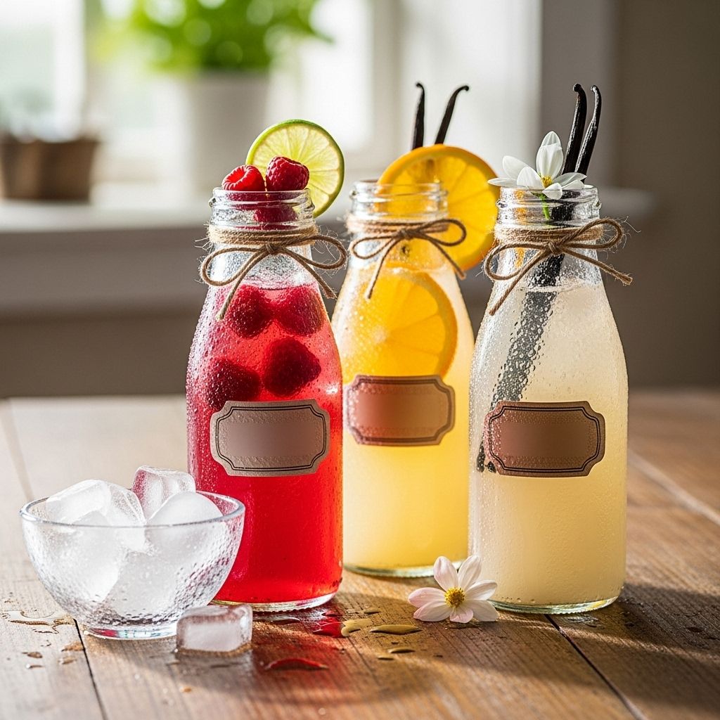 Craft creamy homemade sodas that blend playful flavors into unforgettable drinks.
