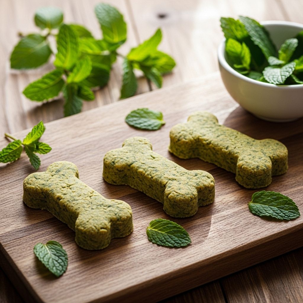 Herb-infused bites combine nutrition and flavor to boost canine dental hygiene.
