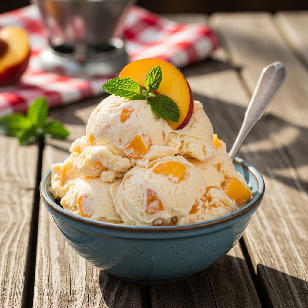 Ripe summer fruit and simple steps yield a creamy, fruit-packed frozen treat.