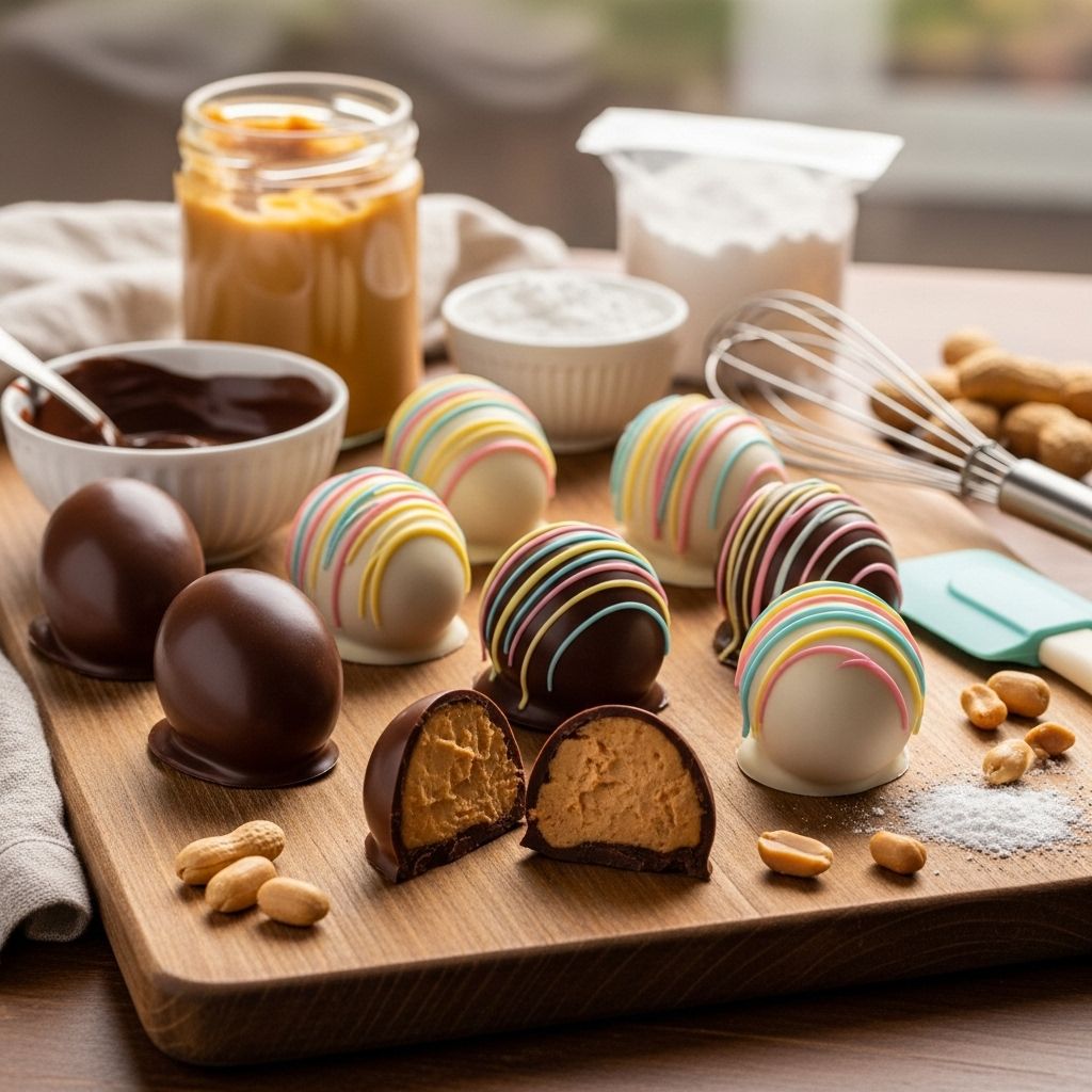 A creamy filling meets a glossy shell for a customizable springtime indulgence.