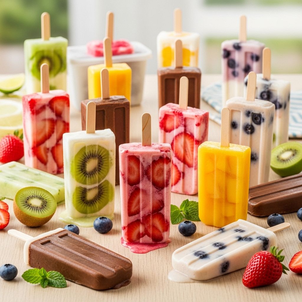 Playful layering and bold flavor pairings turn simple ingredients into frozen delights.