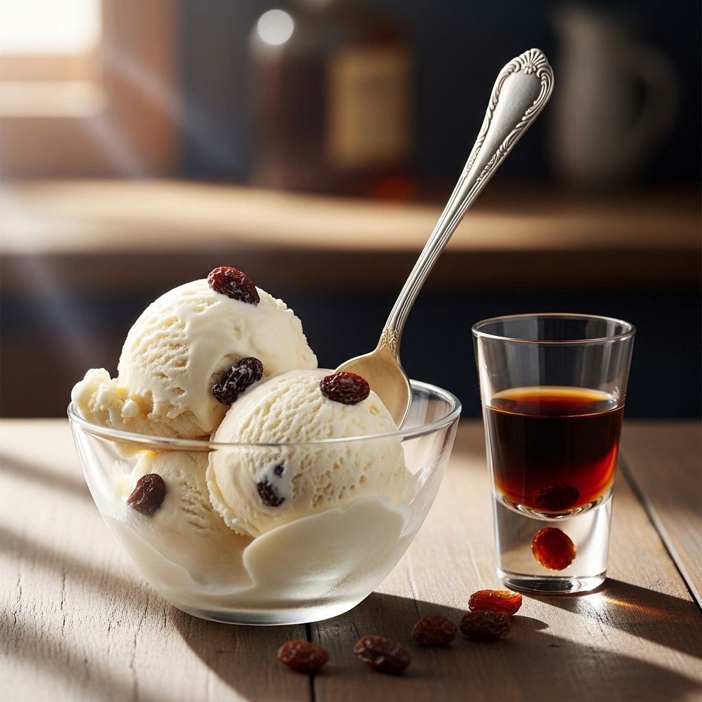 A rich custard base meets tender, rum-soaked fruit for a dessert worth savoring.