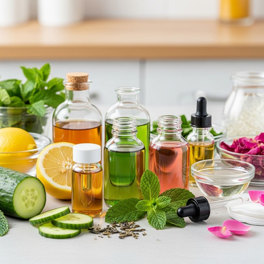 14 Best Homemade Toners For Oily Skin: Natural DIY Recipes & Tips A natural blend that calms irritation, tightens pores, and balances your complexion.