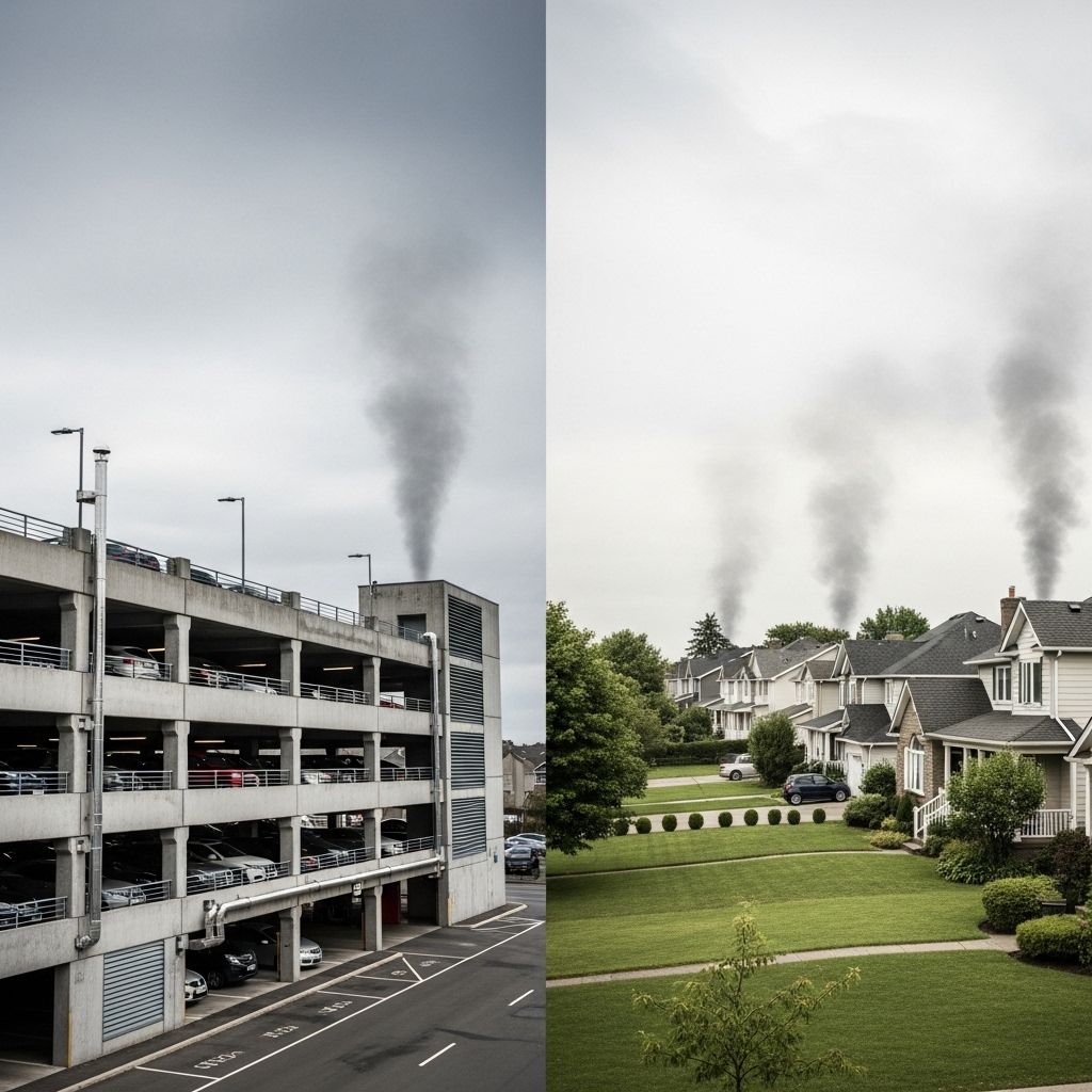 Why Homes for Cars Emit as Much Carbon as Homes for People Rethinking the climate and social costs of garages, driveways, and car-centric housing in our built environment.